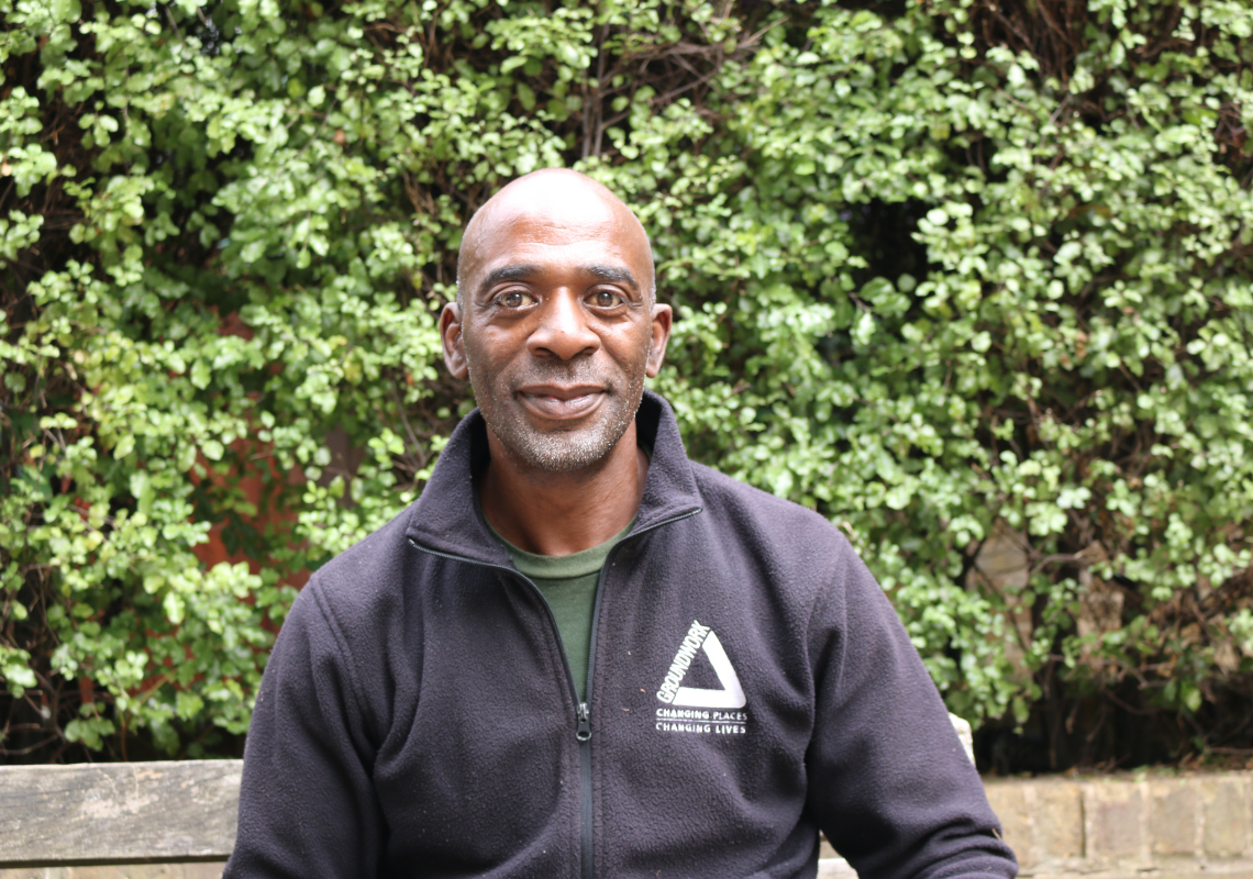 Man looking straight at the camera