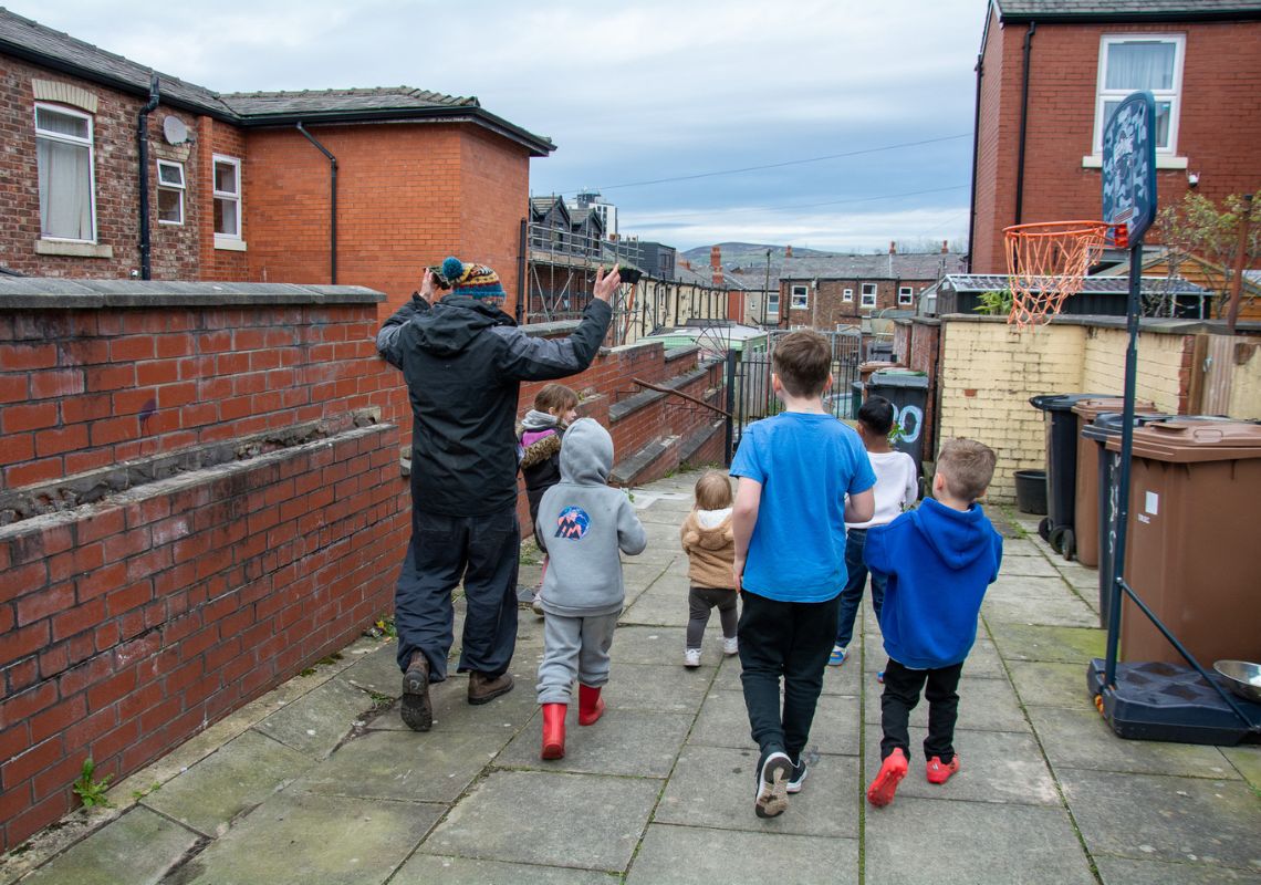 Tameside alley improvements with local young people
