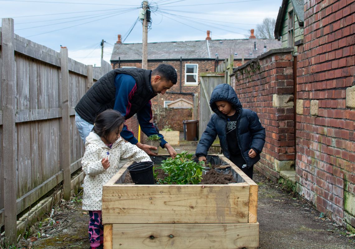 Planting day on Syddall Street