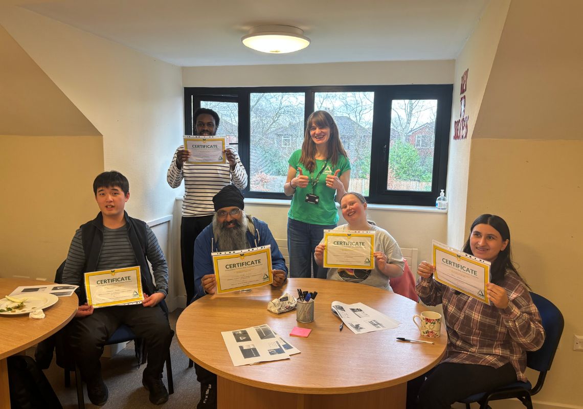 United Response participants with Kelly