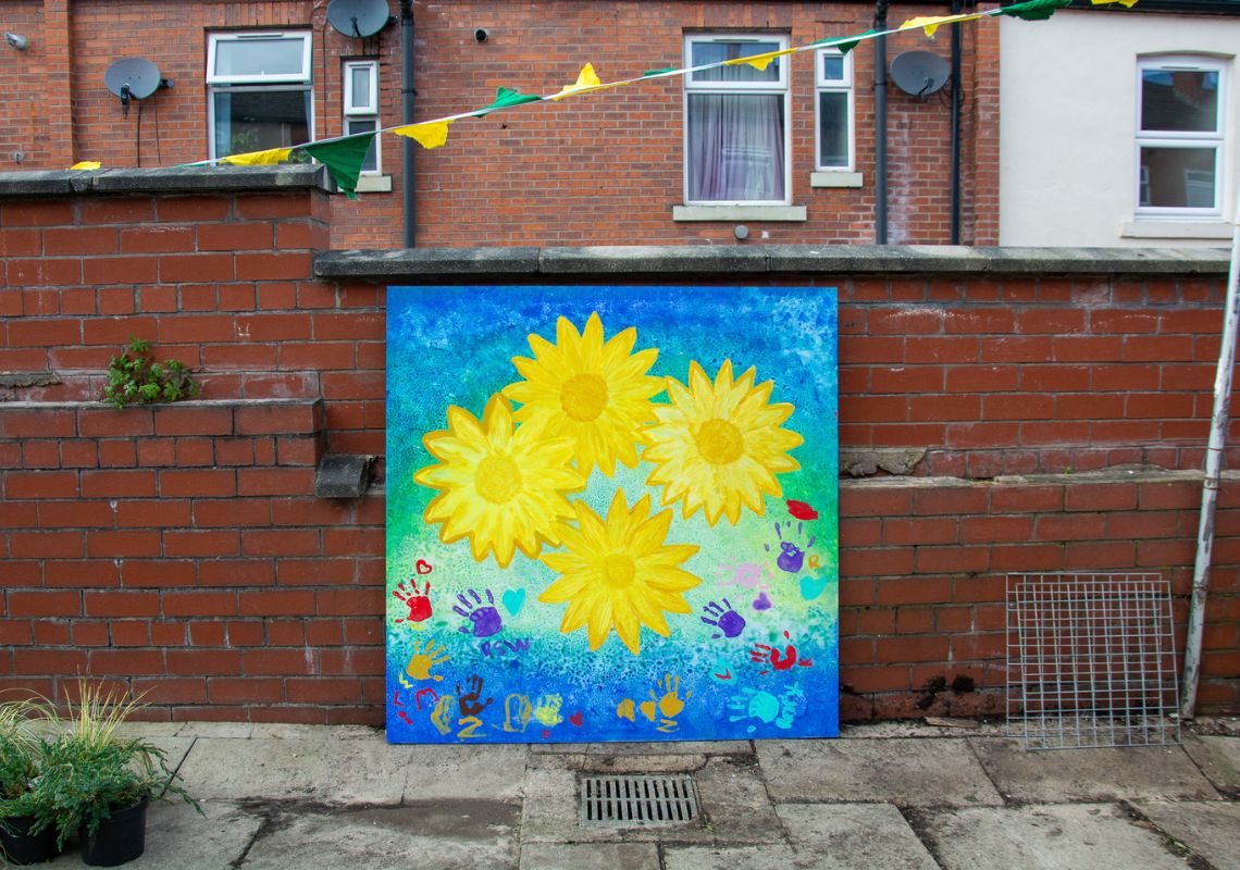 Tameside alley community mural