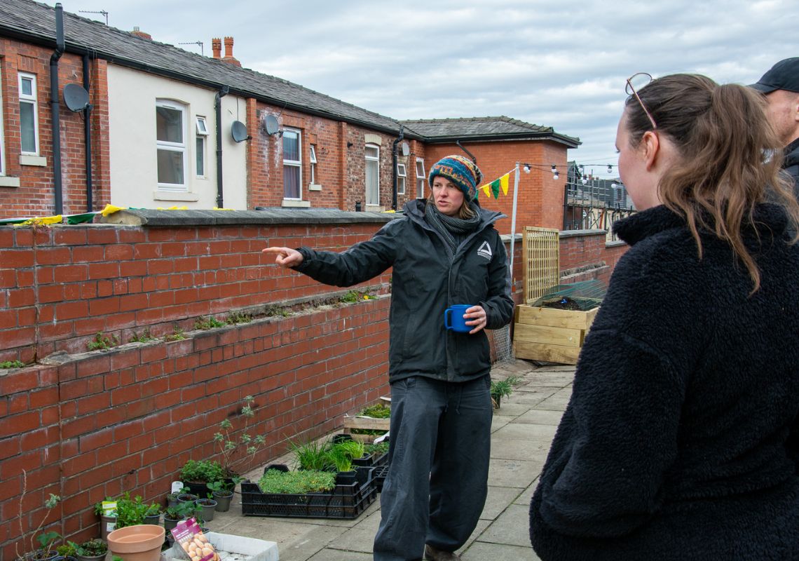 Our team discussing changes with the residents