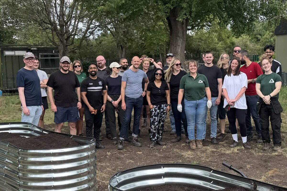 Tesco volunteers help create new community garden at Groundwork East’s Hatfield site