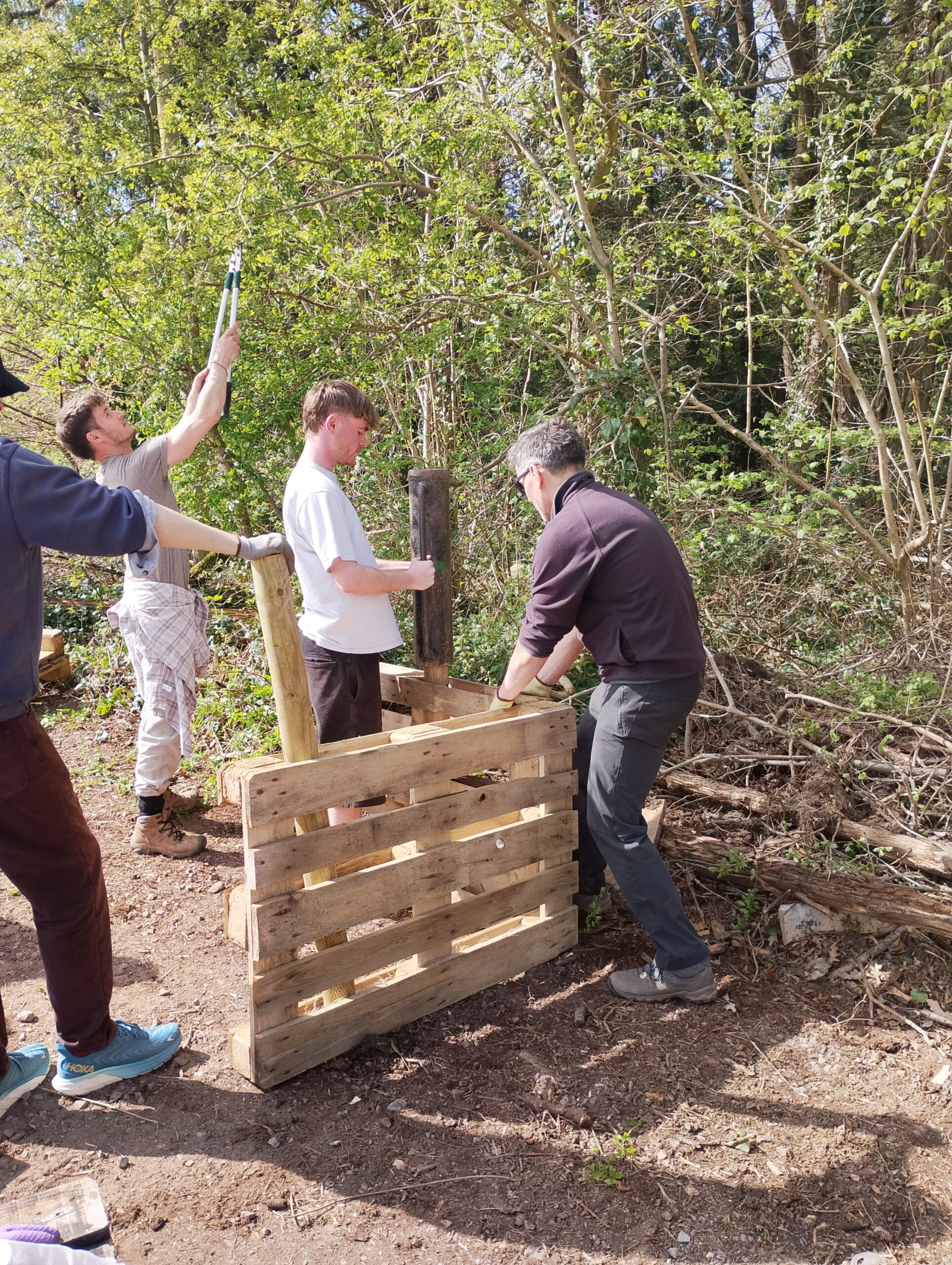 UWE students building