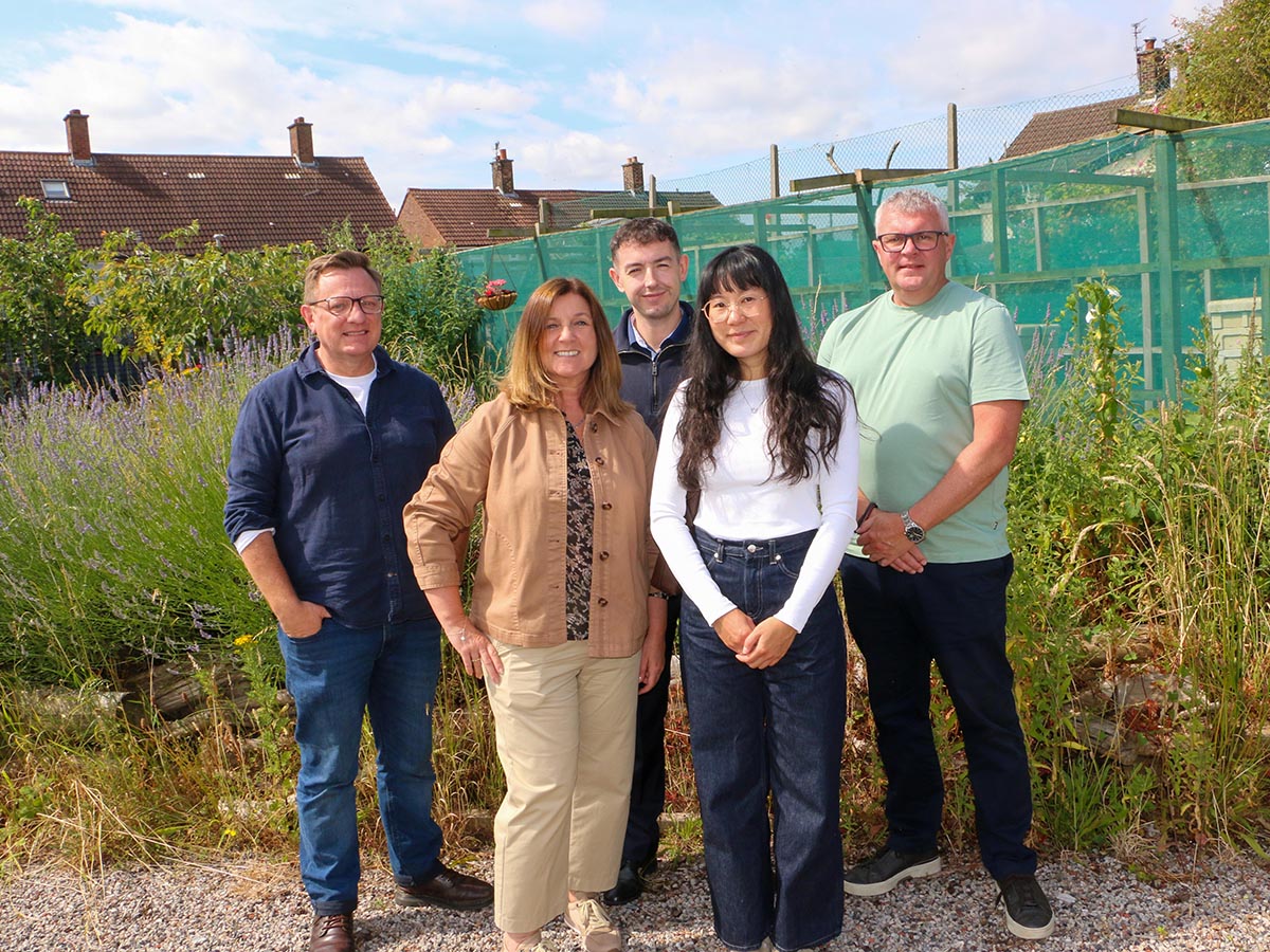 L-R: Groundwork Executive Director Andrew Darron, Chair Tracy Fishwick OBE, Danny Hawkins, Cirklen Yu and Sean Owen.