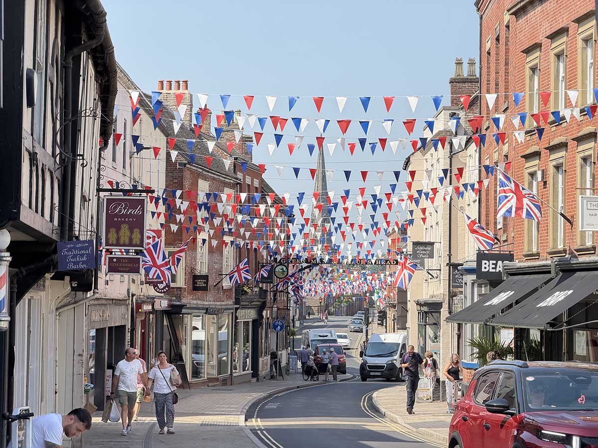 View down a street in Ashbourne