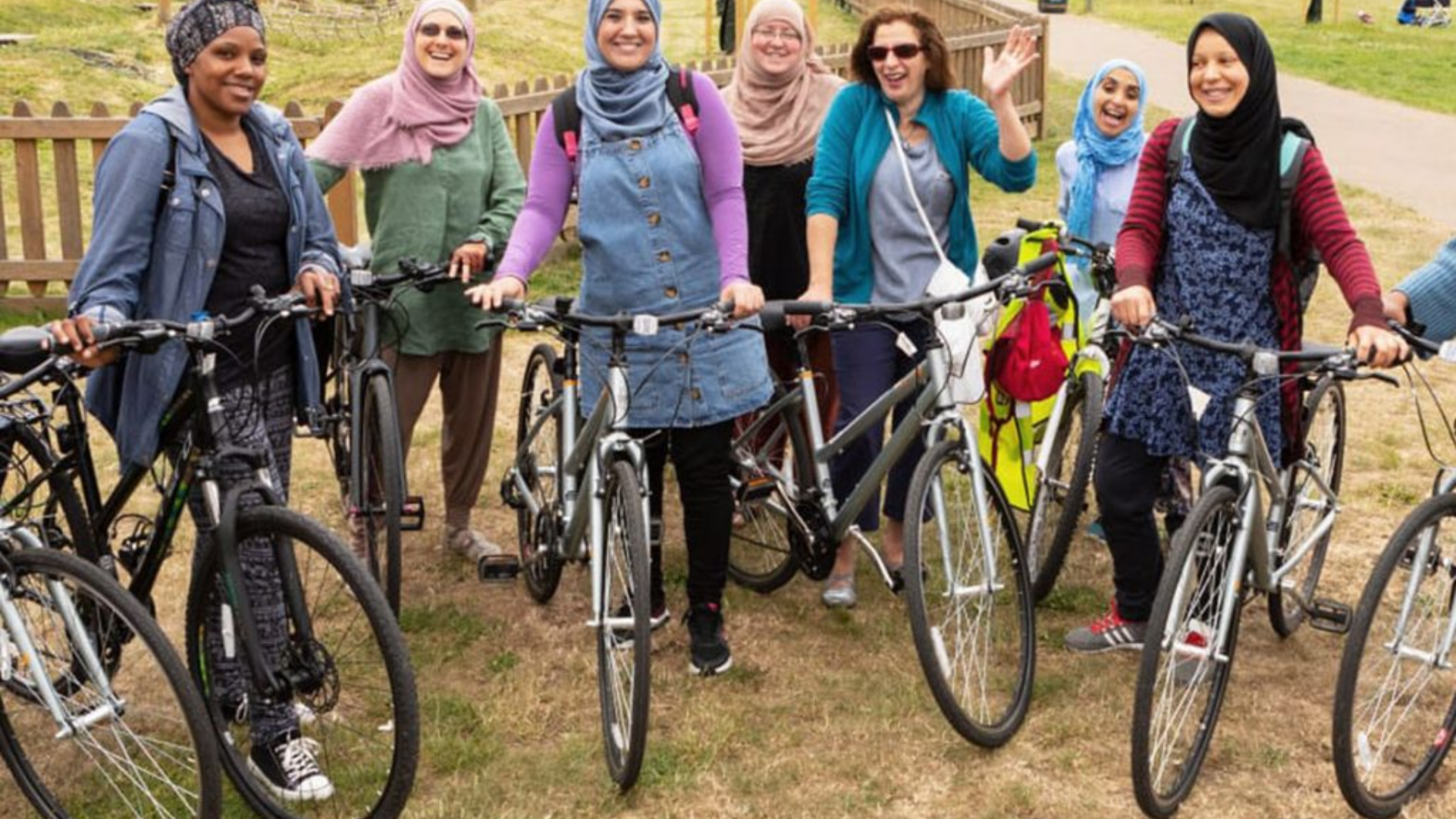 Group of Women with their bikes