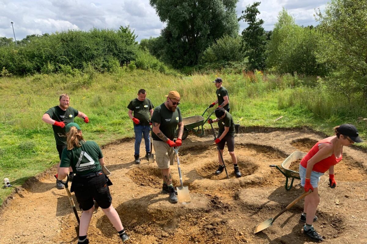 Digging a pond